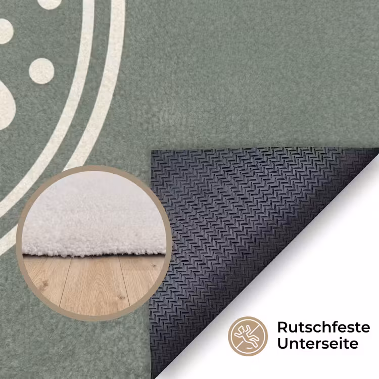 Teppich - Muster – Kreis – Abstrakt – Grün – Dekoration — 4