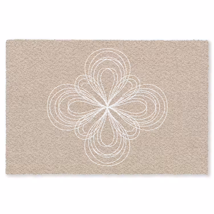 Teppich - Muster – Linien – Abstrakt – Minimalistisch – Beige — 1