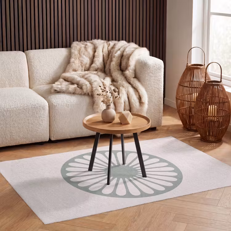 Teppich - Zusammenfassung – Muster – Radial – Modern – Grün — 3