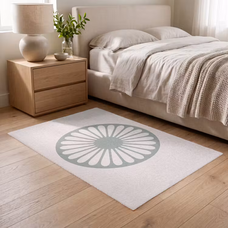 Teppich - Zusammenfassung – Muster – Radial – Modern – Grün — 5