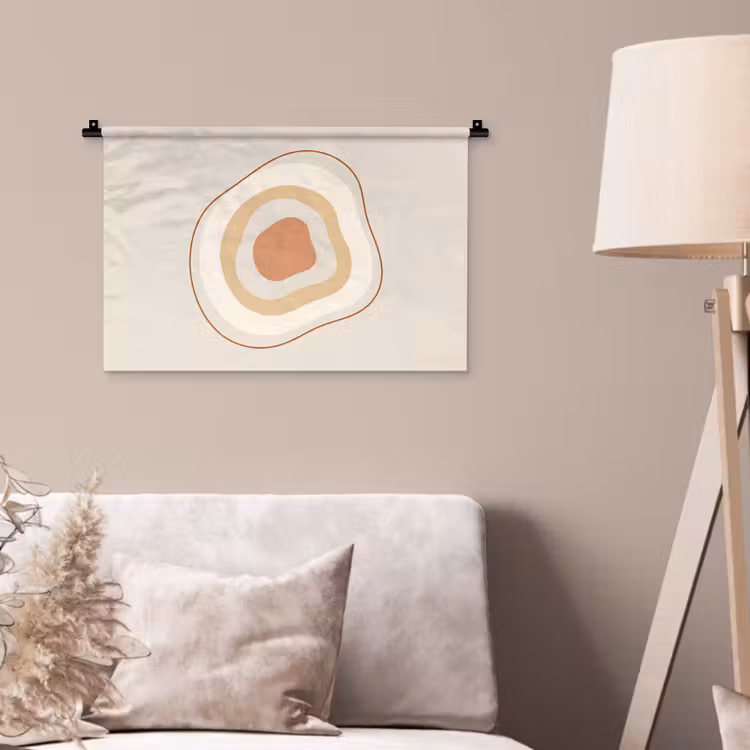 Wandteppich - Abstrakt – Organisch – Modern – Beige – Kunst — 2
