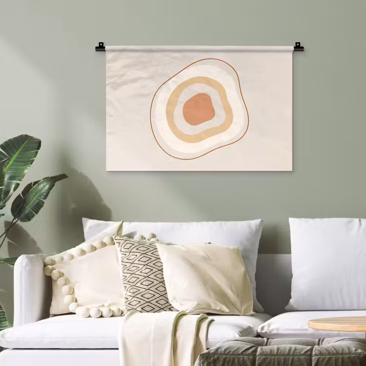 Wandteppich - Abstrakt – Organisch – Modern – Beige – Kunst — 4