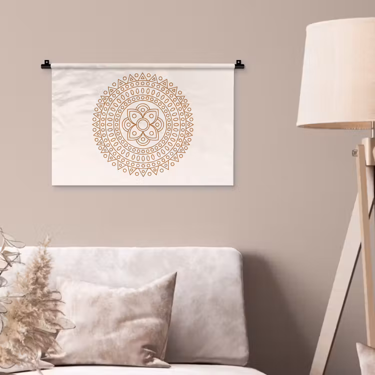 Wandteppich - Mandala – Geometrisch – Abstrakt – Orientalisch – Braun — 2