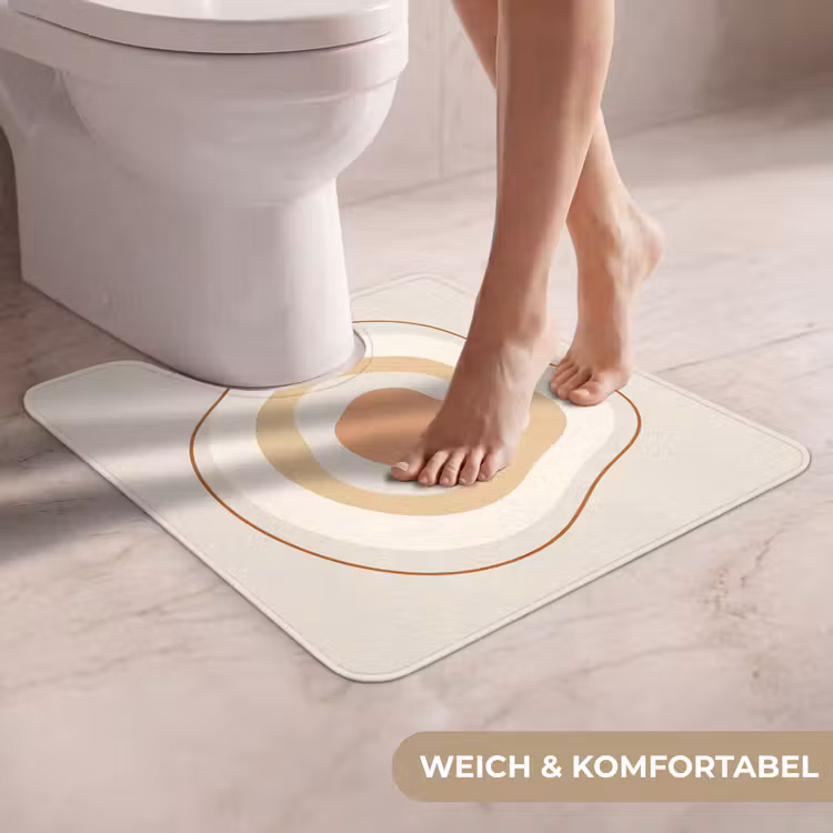 WC Vorleger - Abstrakt – Organisch – Modern – Beige – Kunst — 5