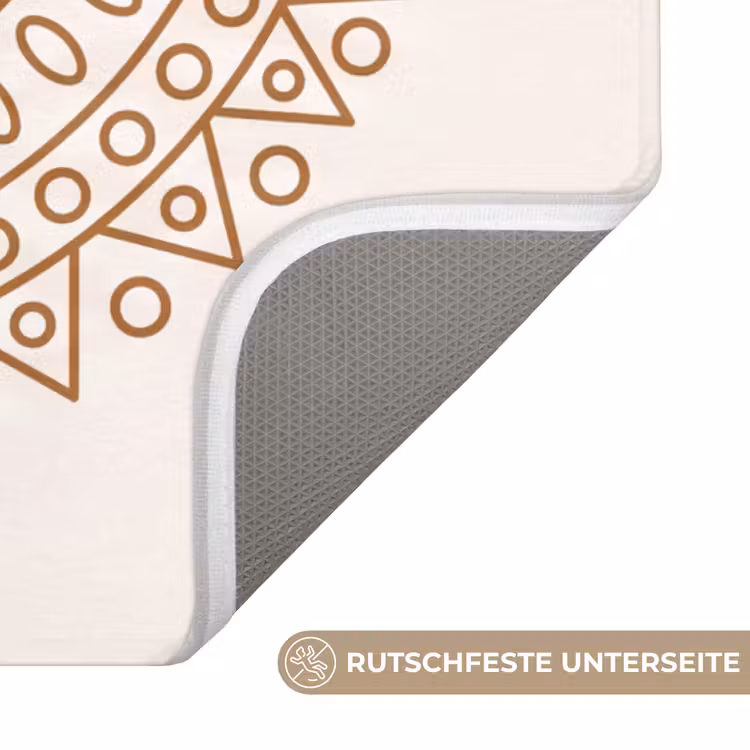 WC Vorleger - Mandala – Geometrisch – Abstrakt – Orientalisch – Braun — 3