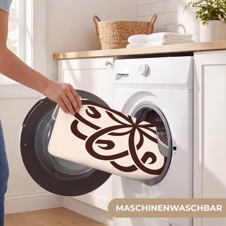 WC Vorleger - Muster – Knopf – Abstrakt – Modern – Braun — 7