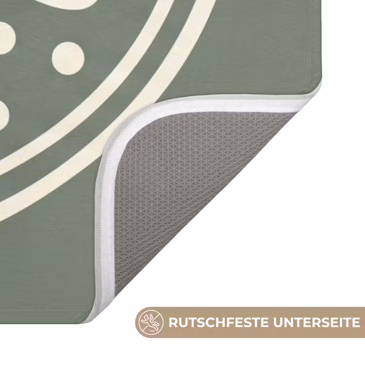 WC Vorleger - Muster – Kreis – Abstrakt – Grün – Dekoration — 3