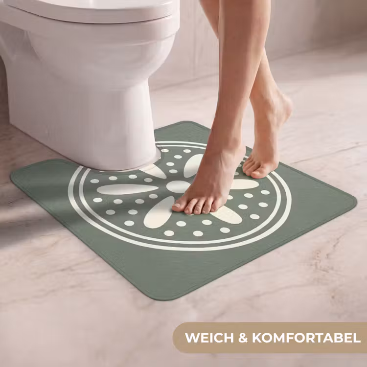 WC Vorleger - Muster – Kreis – Abstrakt – Grün – Dekoration — 5