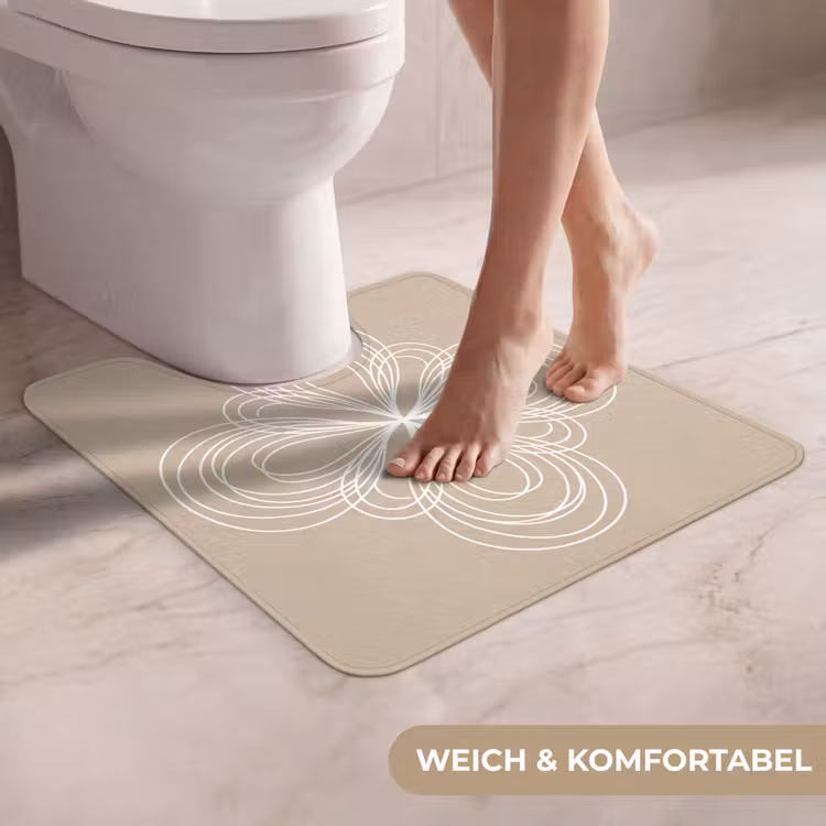 WC Vorleger - Muster – Linien – Abstrakt – Minimalistisch – Beige — 5