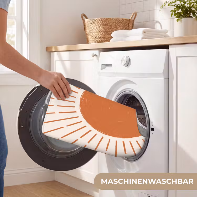WC Vorleger - Sonne – Strahlen – Abstrakt – Terrakotta – Modern — 7