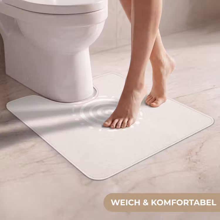WC Vorleger - Symbol – Spirale – Abstrakt – Minimalistisch – Beige — 5