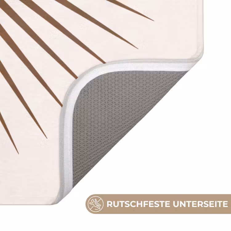 WC Vorleger - Zusammenfassung – Sonne – Symbol – Modern – Beige — 3