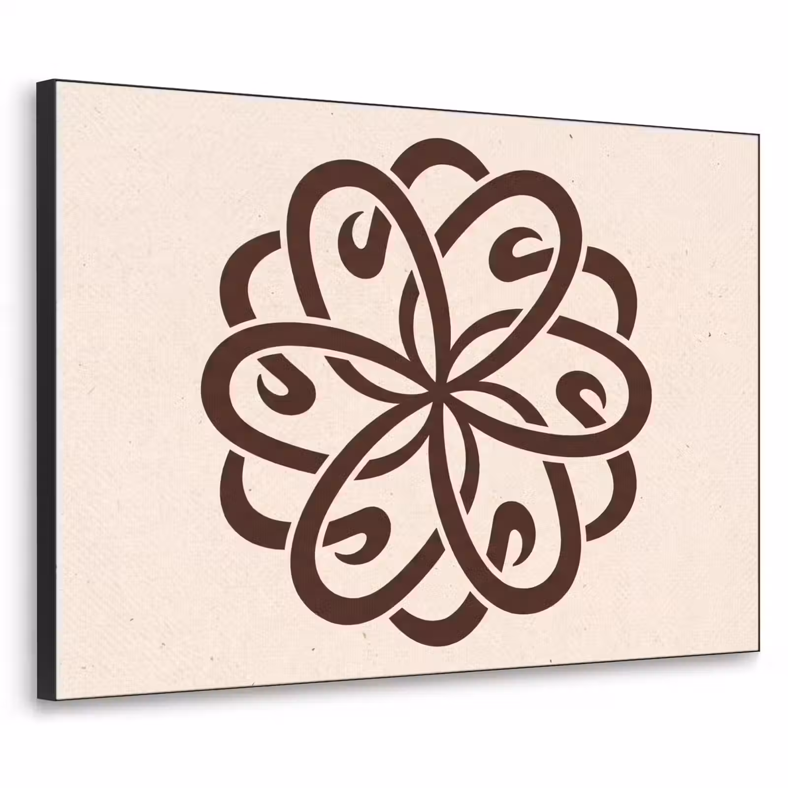 Art Frame - Muster – Knopf – Abstrakt – Modern – Braun — 1