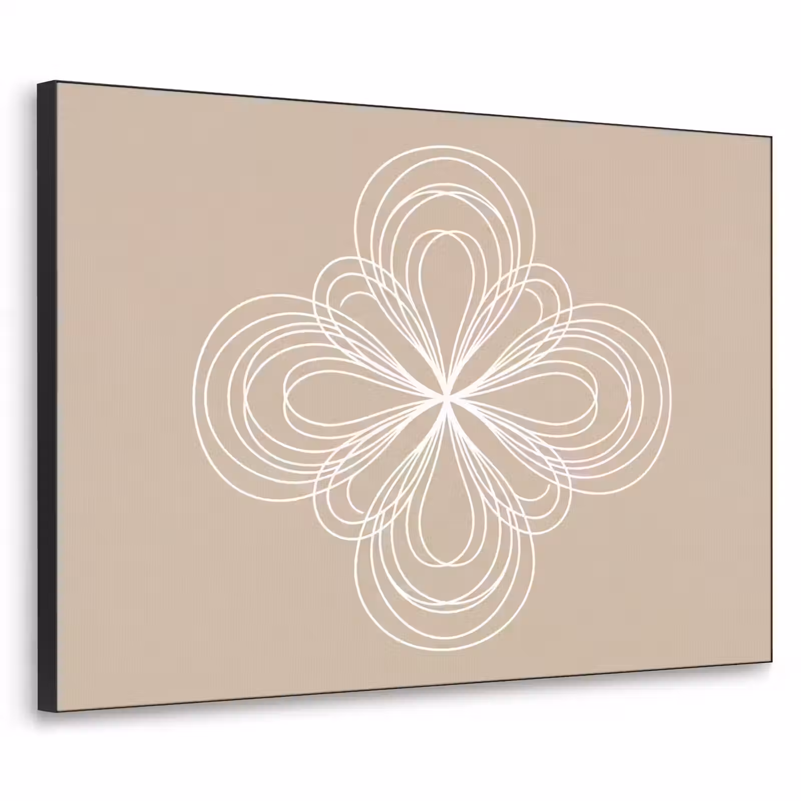 Art Frame - Muster – Linien – Abstrakt – Minimalistisch – Beige — 1