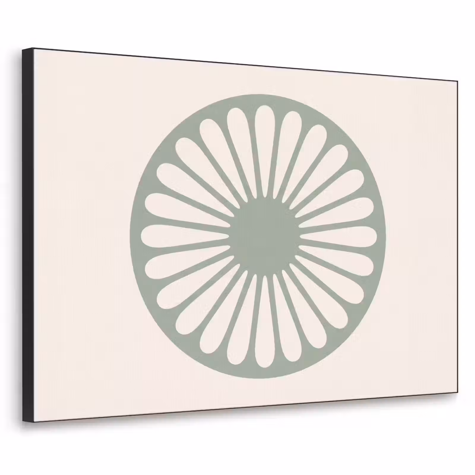 Art Frame - Zusammenfassung – Muster – Radial – Modern – Grün — 1
