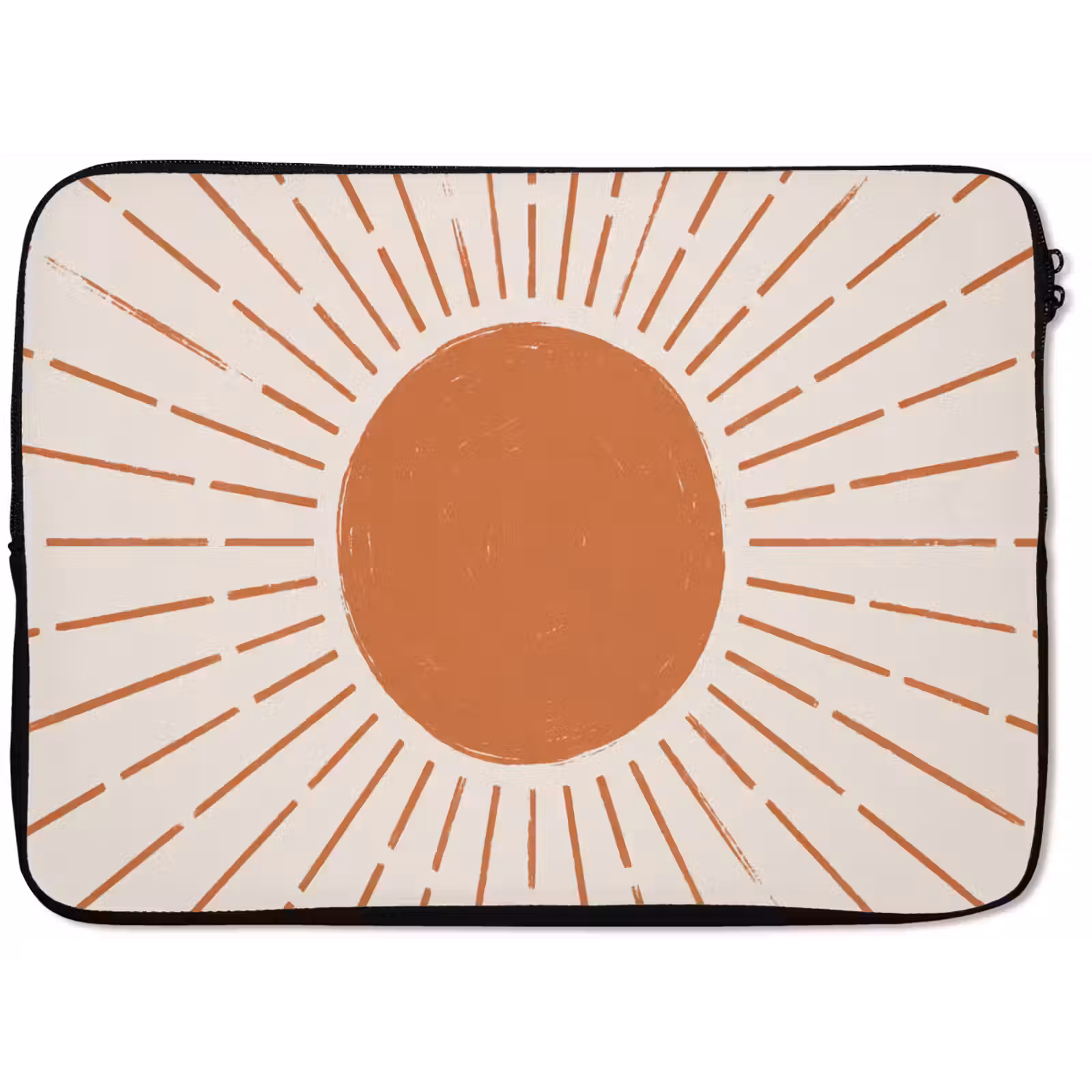 Laptop hülle - Sonne – Strahlen – Abstrakt – Terrakotta – Modern — 1
