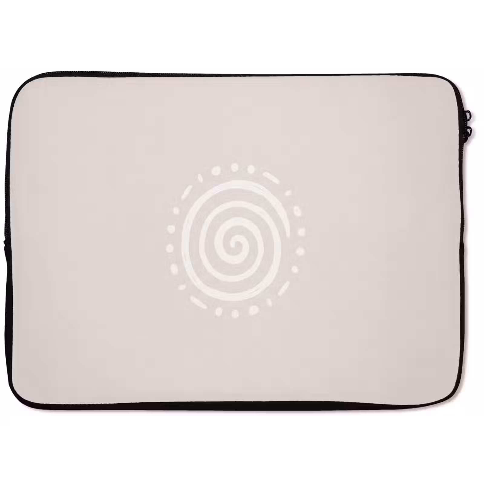 Laptop hülle - Symbol – Spirale – Abstrakt – Minimalistisch – Beige — 1
