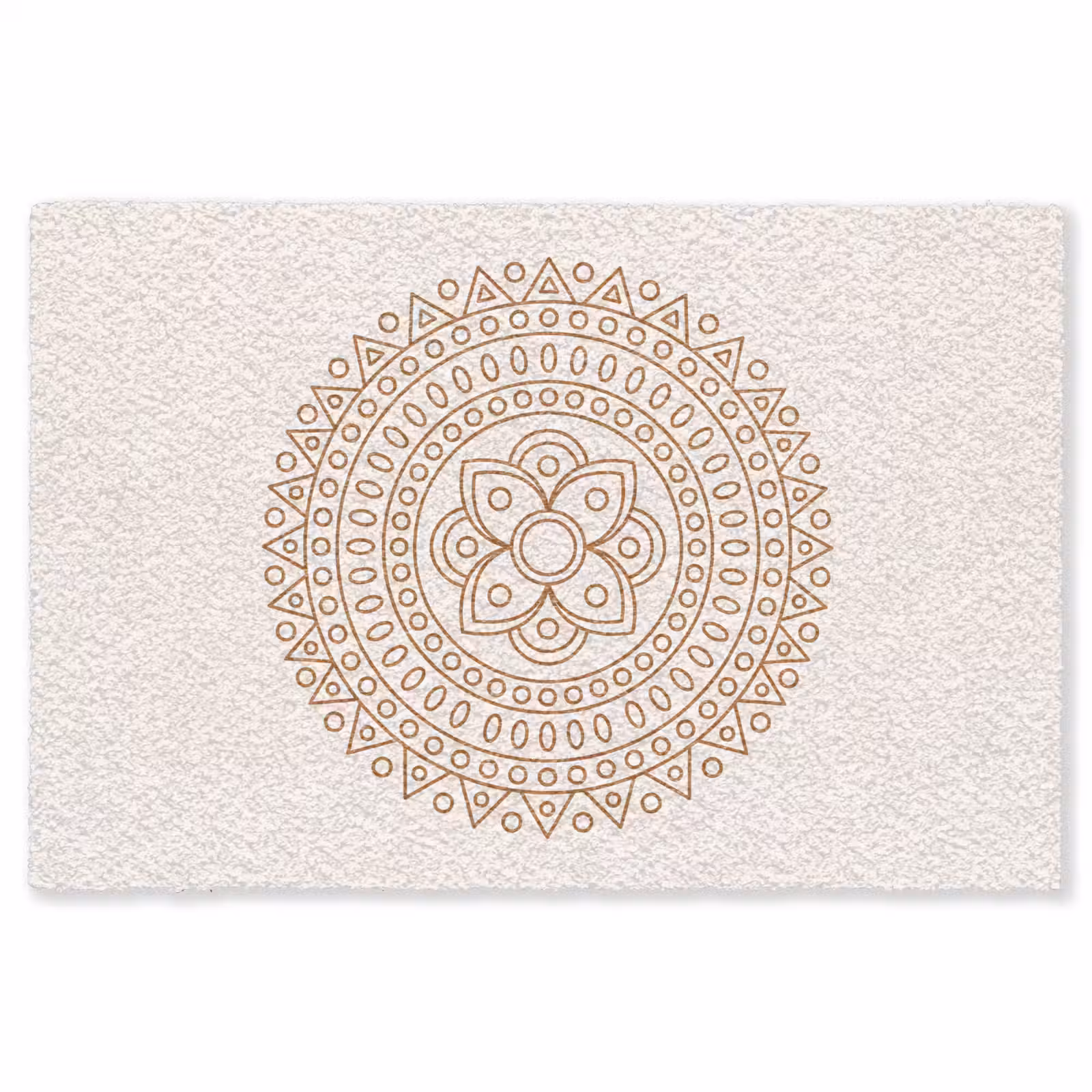 Teppich - Mandala – Geometrisch – Abstrakt – Orientalisch – Braun — 1
