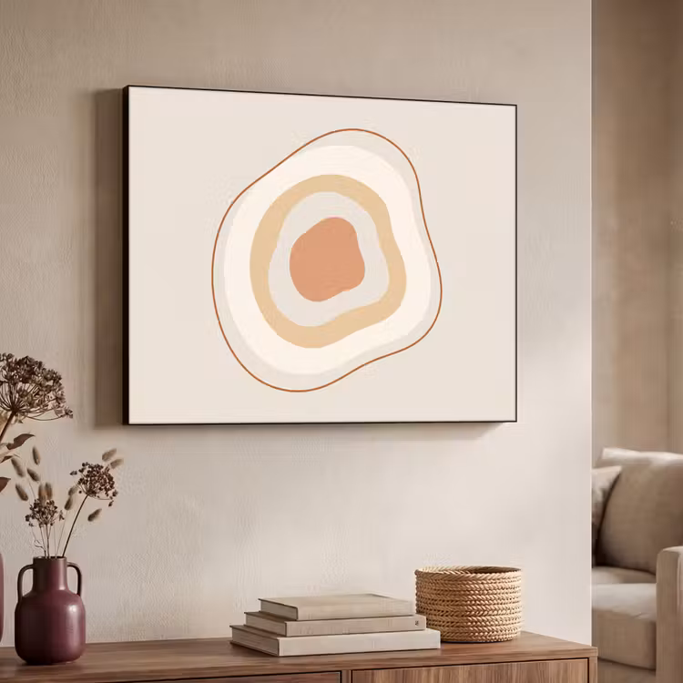 Art Frame - Abstrakt – Organisch – Modern – Beige – Kunst — 3
