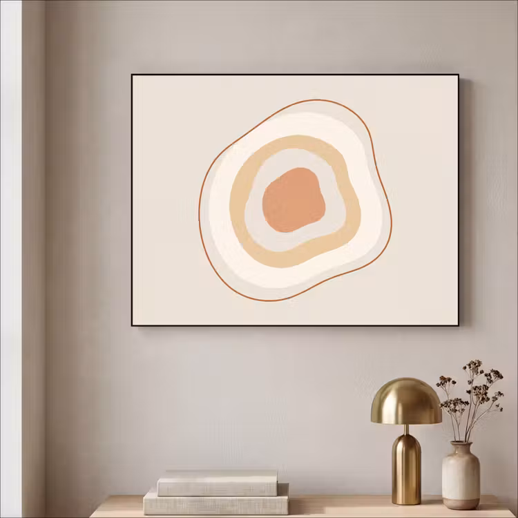 Art Frame - Abstrakt – Organisch – Modern – Beige – Kunst — 4