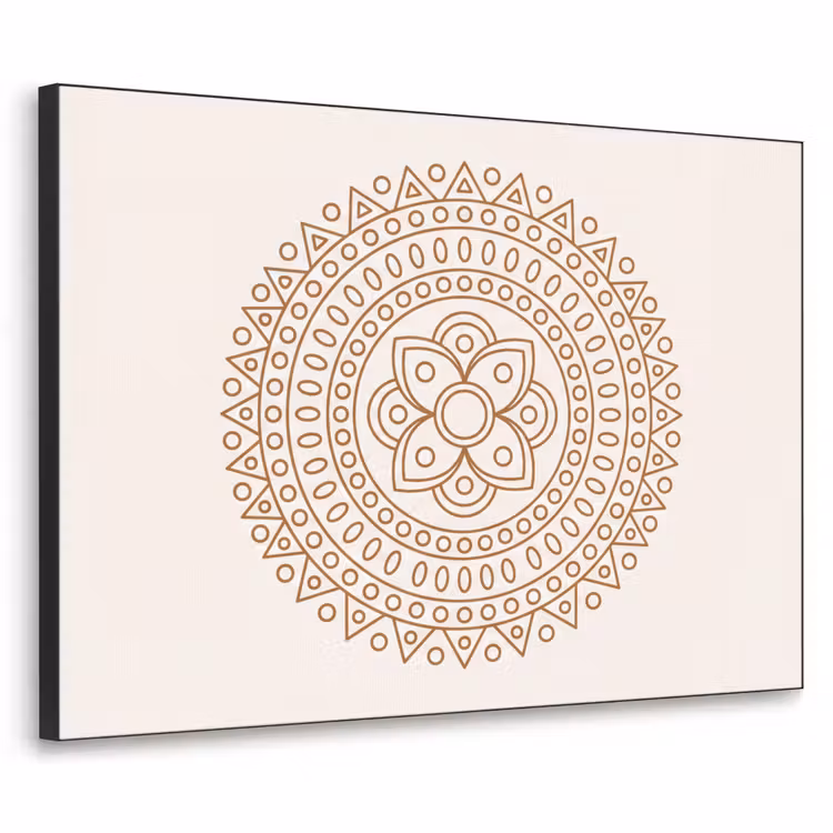 Art Frame - Mandala – Geometrisch – Abstrakt – Orientalisch – Braun — 1