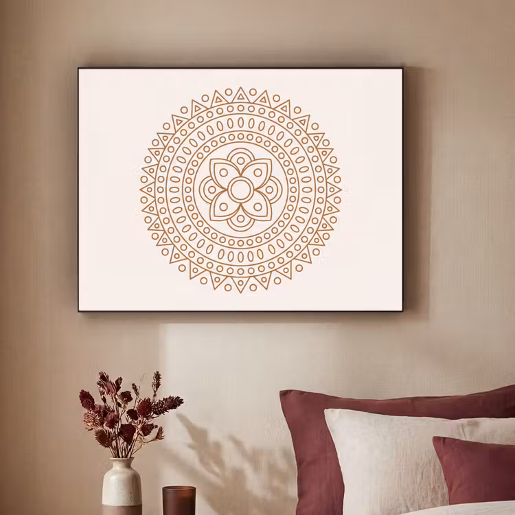 Art Frame - Mandala – Geometrisch – Abstrakt – Orientalisch – Braun — 2
