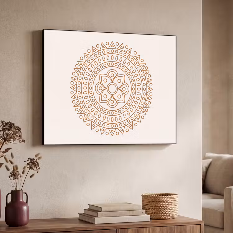 Art Frame - Mandala – Geometrisch – Abstrakt – Orientalisch – Braun — 3