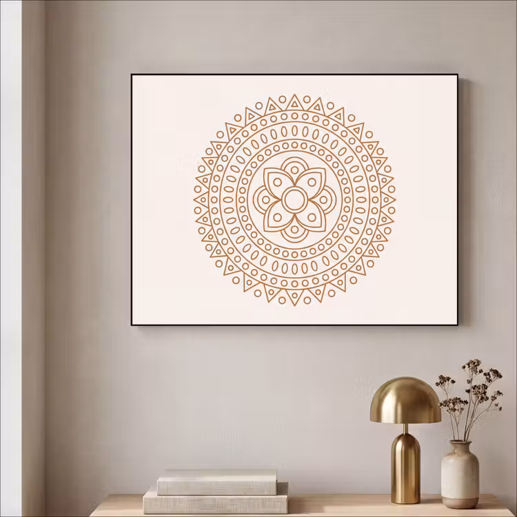 Art Frame - Mandala – Geometrisch – Abstrakt – Orientalisch – Braun — 4