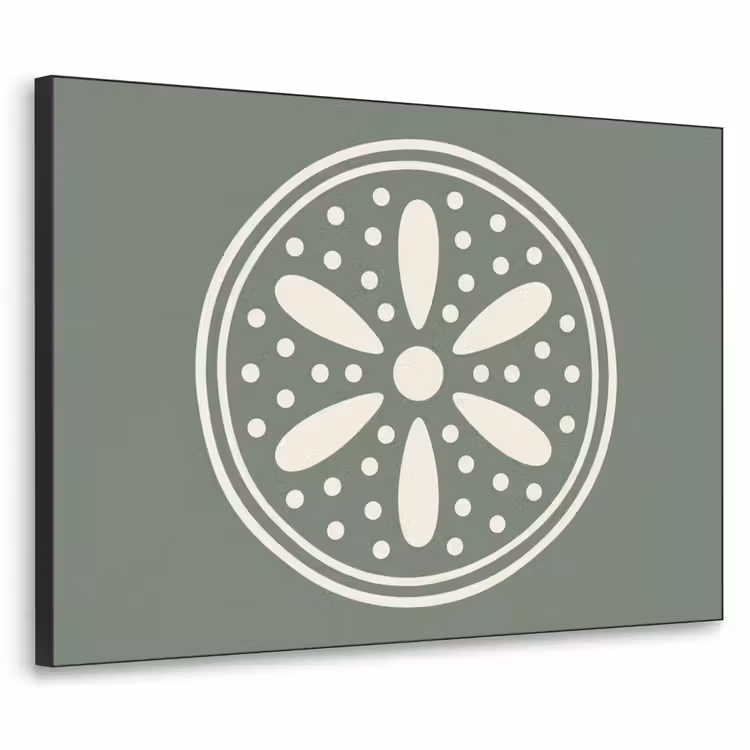 Art Frame - Muster – Kreis – Abstrakt – Grün – Dekoration — 1