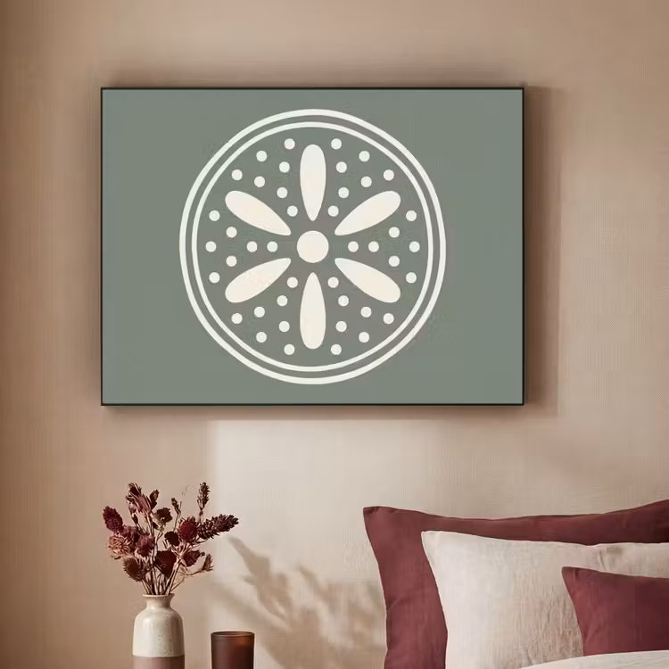Art Frame - Muster – Kreis – Abstrakt – Grün – Dekoration — 2