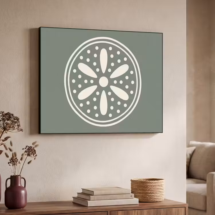 Art Frame - Muster – Kreis – Abstrakt – Grün – Dekoration — 3