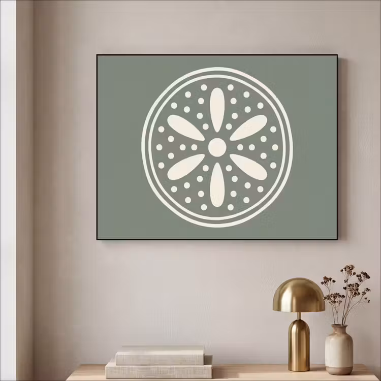 Art Frame - Muster – Kreis – Abstrakt – Grün – Dekoration — 4