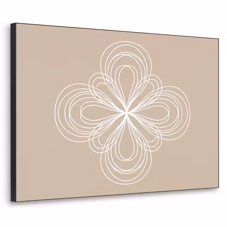 Art Frame - Muster – Linien – Abstrakt – Minimalistisch – Beige — 1