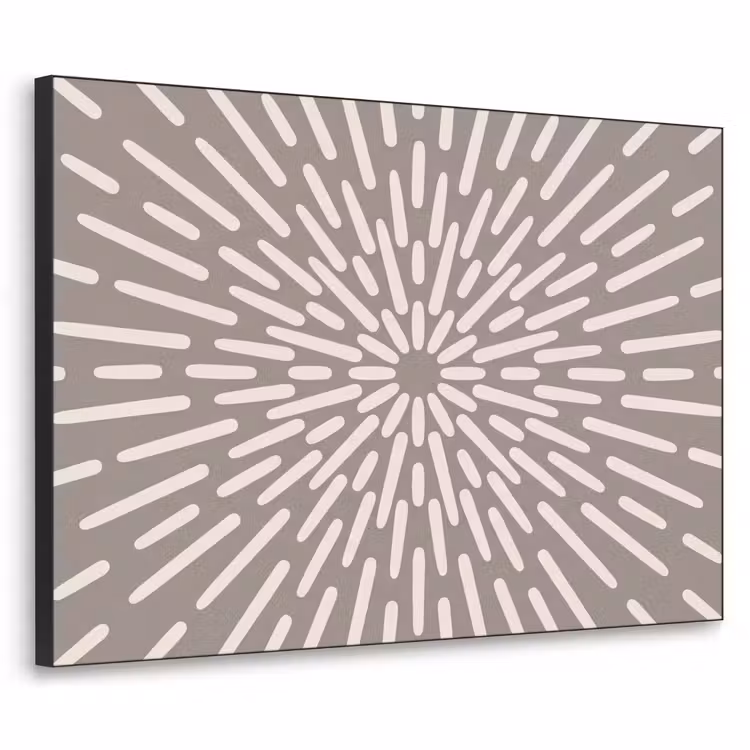 Art Frame - Muster – Strahlen – Abstrakt – Modern – Grau — 1