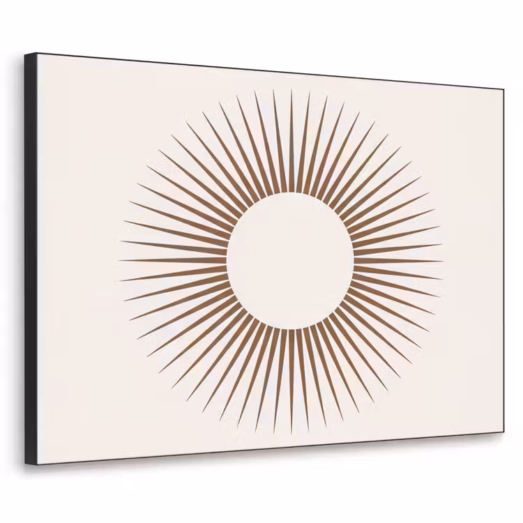 Art Frame - Zusammenfassung – Sonne – Symbol – Modern – Beige — 1