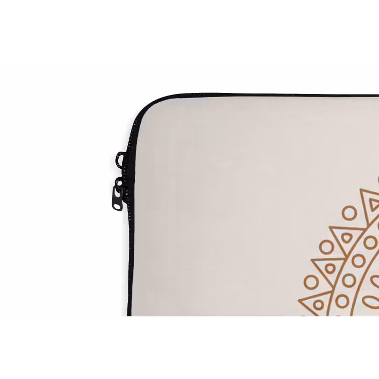 Laptop hülle - Mandala – Geometrisch – Abstrakt – Orientalisch – Braun — 5