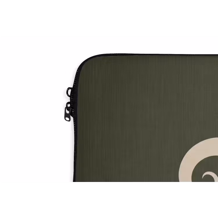 Laptop hülle - Muster – Spirale – Abstrakt – Modern – Grün — 5
