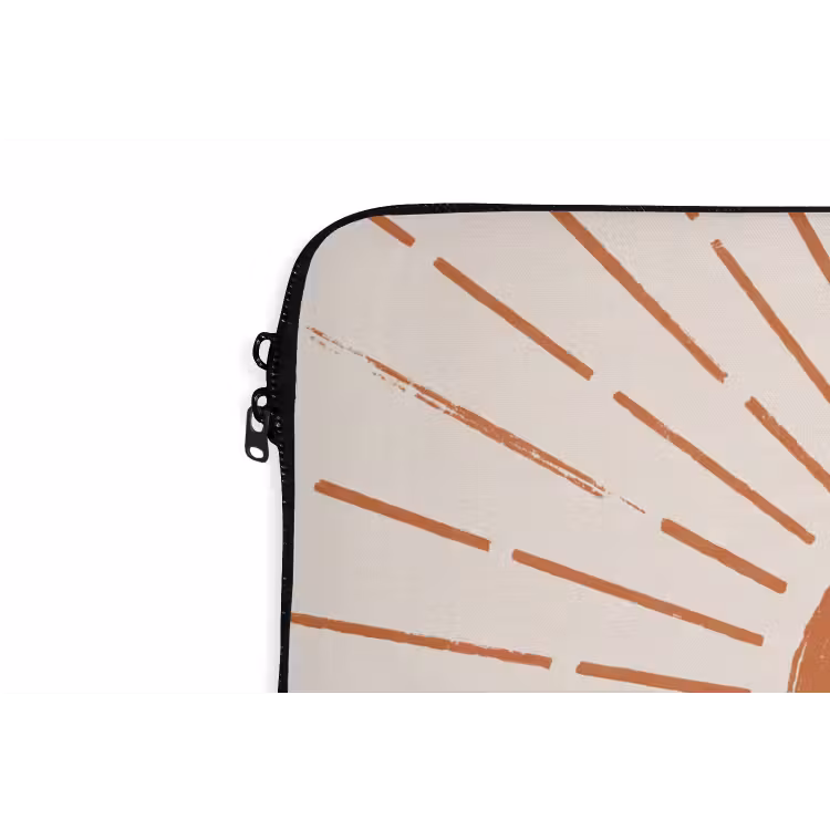 Laptop hülle - Sonne – Strahlen – Abstrakt – Terrakotta – Modern — 5