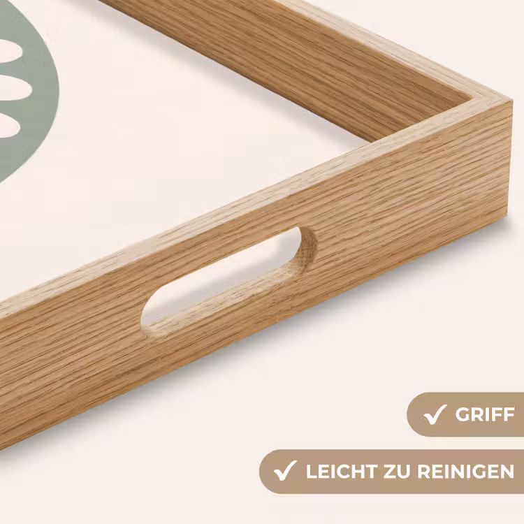 Tablett - Zusammenfassung – Muster – Radial – Modern – Grün — 5