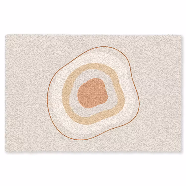 Teppich - Abstrakt – Organisch – Modern – Beige – Kunst — 1