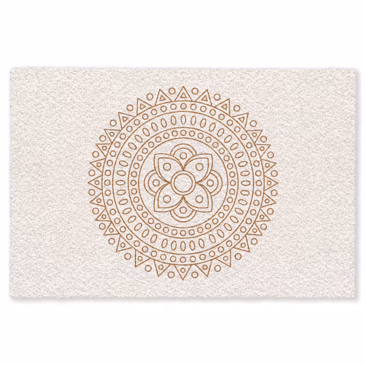 Teppich - Mandala – Geometrisch – Abstrakt – Orientalisch – Braun — 1