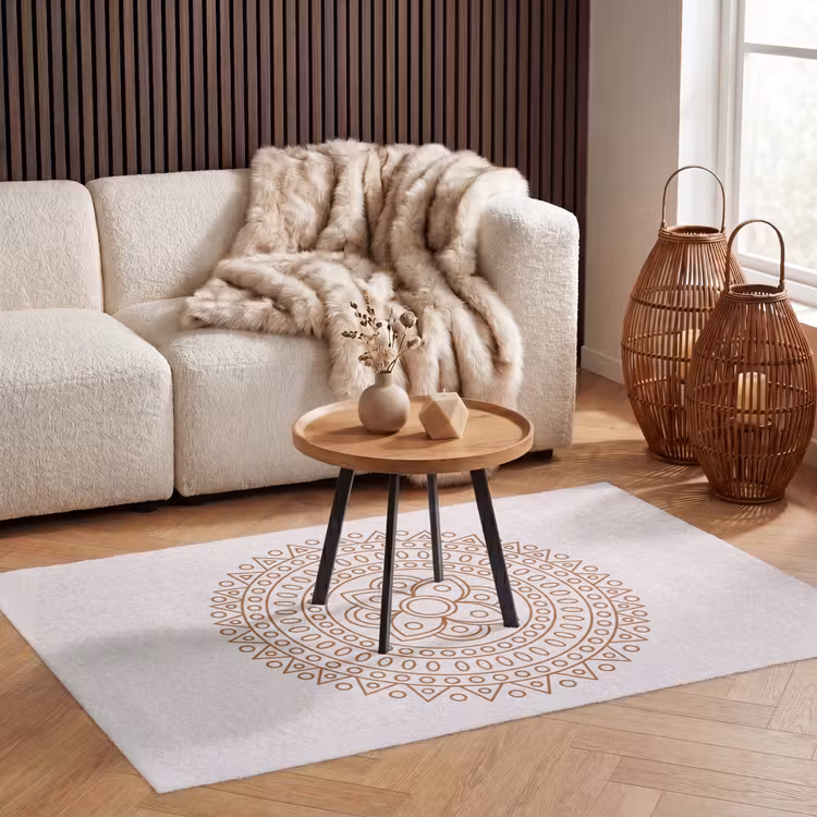Teppich - Mandala – Geometrisch – Abstrakt – Orientalisch – Braun — 3