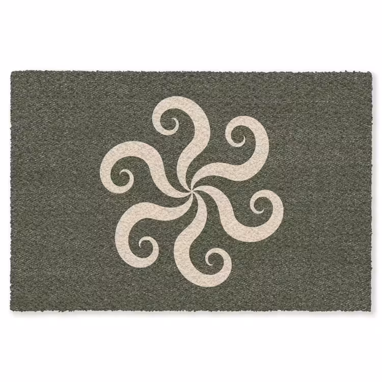 Teppich - Muster – Spirale – Abstrakt – Modern – Grün — 1