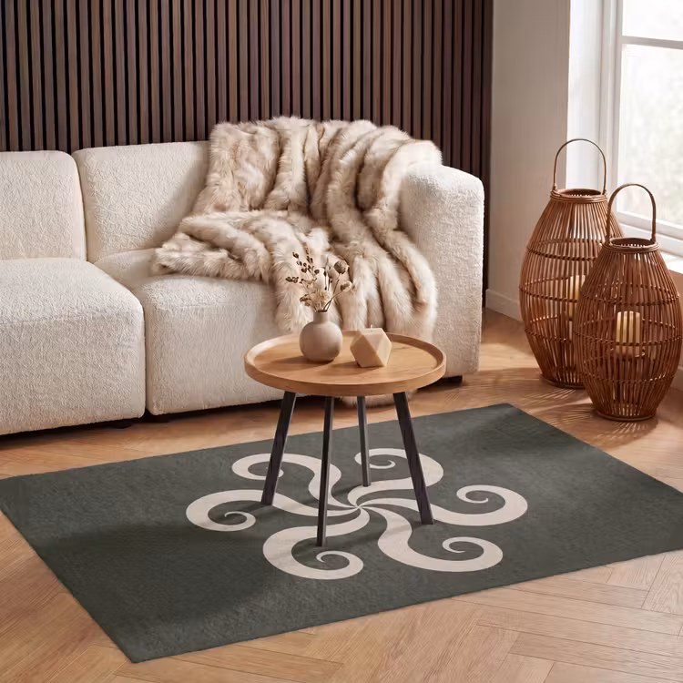 Teppich - Muster – Spirale – Abstrakt – Modern – Grün — 3