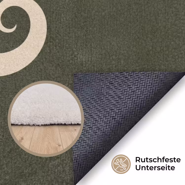 Teppich - Muster – Spirale – Abstrakt – Modern – Grün — 4