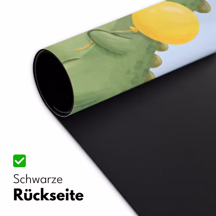 Schreibtischunterlage - Dinosaurier – Luftballon – Kinderzimmer – Illustration – Grün — 2