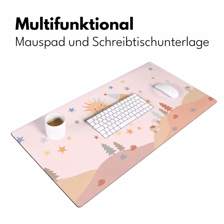 Schreibtischunterlage - Sonne – Mond – Sterne – Kinderzimmer – Pastell — 4