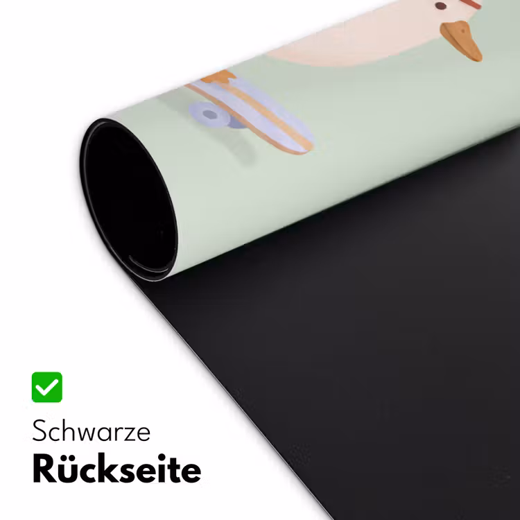Schreibtischunterlage - Vogel – Skateboard – Tiere – Cartoon – Verspielt — 2