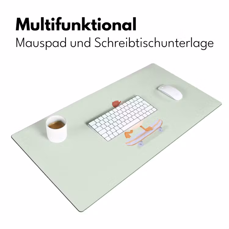 Schreibtischunterlage - Vogel – Skateboard – Tiere – Cartoon – Verspielt — 4