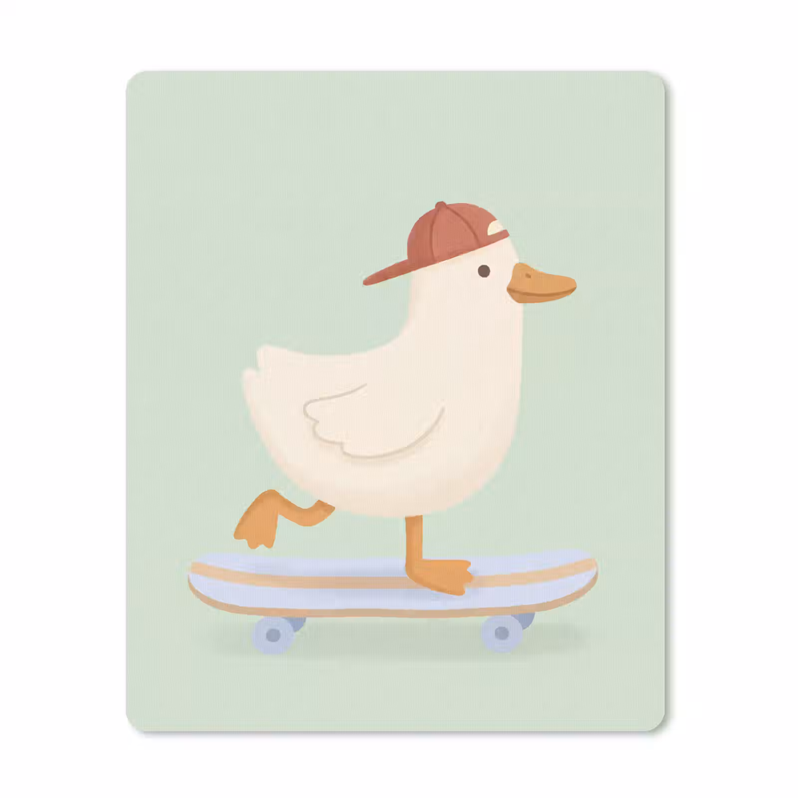 Mauspad - Vogel – Skateboard – Tiere – Cartoon – Verspielt — 1